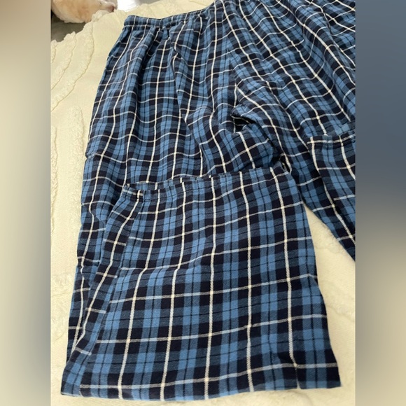 Blue Plaid Pajama Pants By Stafford sleepwear size xl - Picture 6 of 7
